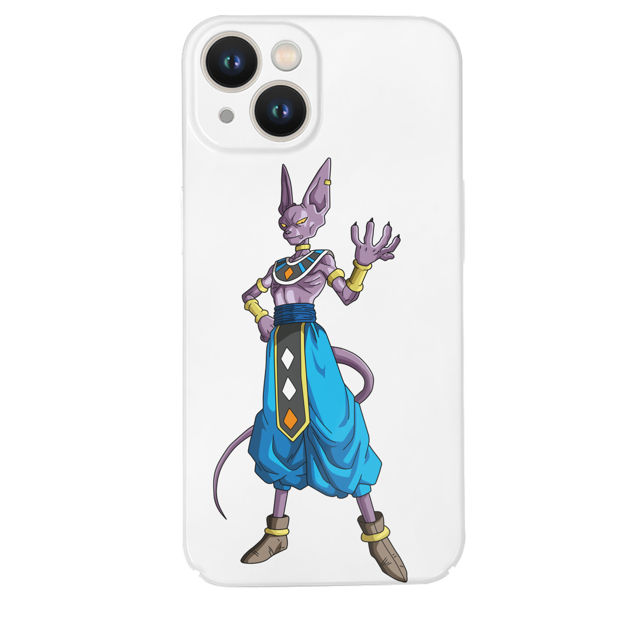 （画像用） ドラゴンボール ビルス 破壊神ビルス DRAGON BALL Beerus Birusu 【iPhone 14シリーズ対応】ハードケース